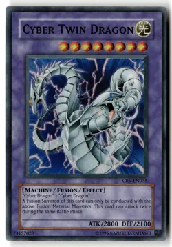 Cyber Twin Dragon CRV-EN035 Cybernetic Revolution Yu-Gi-Oh Unlimited LP - Image 1