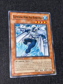 SOI-EN004 ELEMENTAL HERO NEO BUBBLEMAN 1st Edition Yugioh Shadow Of Infinity - Image 2