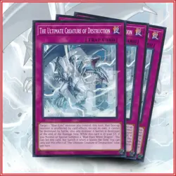 YuGiOh The Ultimate Creature of Destruction x3 | Blue-Eyes White Destiny SDWD - Image 1