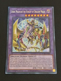 Yugioh! Dark Magician the Knight of Dragon Magic BLMR-EN001 Secret Rare 1st NM - Image 1