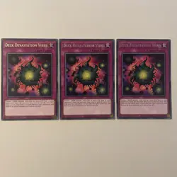 3x Deck Devastation Virus WISU-EN058 YuGiOh Playset - Image 1