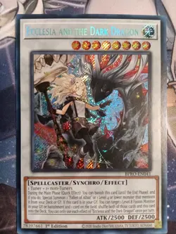 Ecclesia and the Dark Dragon - BPRO-EN041 - 1st Edition - Secret Rare - YuGiOh - Image 1
