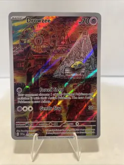 Pokemon TCG Drowzee Scarlet & Violet Base Set Holo Illustration Card 210/198 - Image 4