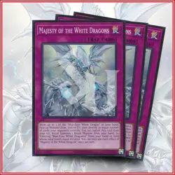 YuGiOh Majesty of the White Dragon x3 Super Rare Blue-Eyes White Destiny SDWD - Image 1
