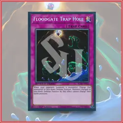 YuGiOh FLOODGATE TRAP HOLE | SGX1-ENI23 Secret Rare 1st Edition🔥 - Image 1