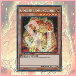 YuGiOh GOLDEN HOMUNCULUS | SGX3-ENF02 Secret Rare 1st Edition🔥 - Image 1