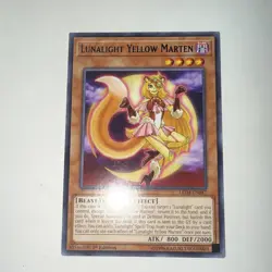 Konami Yu-Gi-Oh! TCG 1st Ed Lunalight Yellow Marten/Emerald Bird LED4-EN046/047 - Image 2