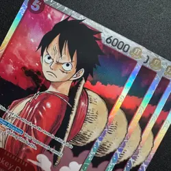 4x Monkey.D.Luffy ST01-012 SR - One Piece TCG Starter Deck 1: Straw Hat Crew - Image 3