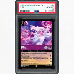 2023 DISNEY LORCANA THE FIRST CHAPTER #42/204 ELSA SPIRIT OF WINTER PSA 10 - Image 1
