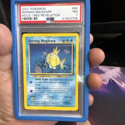 Pokemon TCG Shining Magikarp Neo Revelation Holo Card 66/64 PSA 7 - Image 1