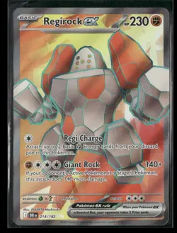 Regirock ex 214/182 Ultra Rare Destined Rivals NM/M Pokemon - Image 1