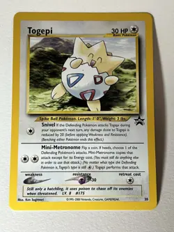Pokemon TCG Togepi 30/53 Wotc Promo Regular English 2000 Basic 30 HP - Image 1