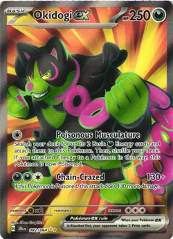 OKIDOGI EX 082/064 ULTRA RARE SHROUDED FABLE POKEMON HOLO NEAR MINT - Image 2