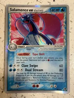 Nintendo Salamence ex Delta Species 98/101 2006 English Holo Ultra Rare 160 HP - Image 1