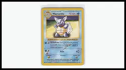 Wartortle 42/102 Uncommon Base Set Shadowless Pokemon Unlimited Heavily Played - Image 1