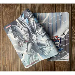 YuGiOh Playmat Blue-Eyes White Dragon TCG CCG Table Pad Trading Card Game Mat - Image 2