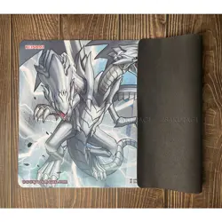 YuGiOh Playmat Blue-Eyes White Dragon TCG CCG Table Pad Trading Card Game Mat - Image 3
