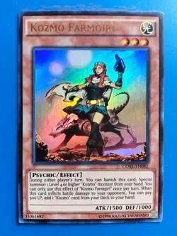 Lightly Played Yugioh - Kozmo Farmgirl - CORE-EN082 - Ultra Rare - Unlimited - Image 1