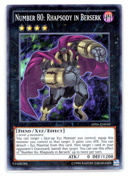 Number 80: Rhapsody in Beserk - AP06-EN010 - Super Rare - Yugioh - Image 1
