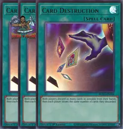 Yugioh! 3x Card Destruction BLGG-EN104 Ultra Rare 1st Ed NM - Image 1