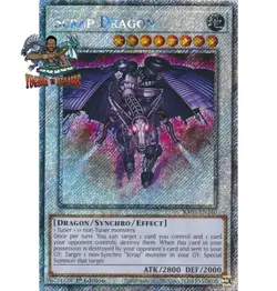Yugioh! 1x Scrap Dragon RA03-EN240 Platinum Secret Rare 1st Ed NM - Image 1