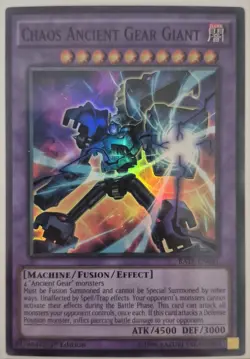 YuGiOh Chaos Ancient Gear Giant Super Rare 1st Edition RATE-EN041 - Image 1