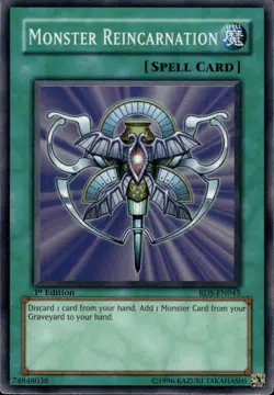 Monster Reincarnation - Super Rare 1st Edition RDS-EN045 - LP - YuGiOh - Image 1