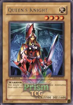 1st ed Queen's Knight rare EEN-EN004 Yugioh - Image 1
