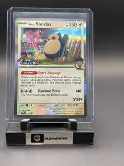 Hop's Snorlax (Prerelease) [Staff] Pokemon Scarlet & Violet Promo 184 Near Mint - Image 1