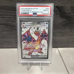 CHARIZARD EX 2023 POKEMON SVP EN SCARLET & VIOLET BLACK STAR PROMO 056 PSA 10 - Image 1
