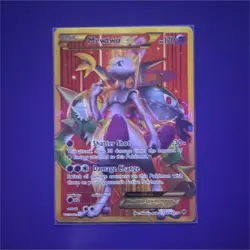 Pokemon Mewtwo EX Secret Rare Full Art Holo 164/162 Breakthrough 170 HP Card - Image 1