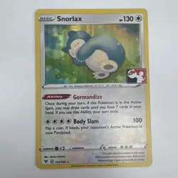 Pokemon Snorlax 131/185 Holo Card Prize Pack Series 1, NM Play Stamp - Image 1