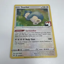 Pokemon Snorlax 131/185 Holo Card Prize Pack Series 1, NM Play Stamp - Image 3
