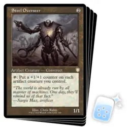 STEEL OVERSEER X4 The Brothers' War: Commander Magic MTG MINT CARD - Image 1