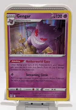 Pokemon TCG Gengar Lost Origin Holo Card 66/196 NM - Image 1