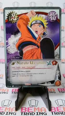Naruto Uzumaki #061 Gold Foil Text Rare Naruto Card TCG CCG - Image 1