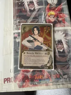 Sasuke Uchiha Jonin Ninja Card Naruto CCG 589 2007SP Bandai English Growth - Image 1