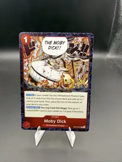 Bandai One Piece Card Game Moby Dick OP02-024 Rare Stage Foil English - Image 1