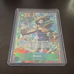Bandai One Piece Card Game Brook OP15-032 Alternate Art Foil 6000 Power - Image 1