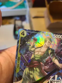 2025 One Piece Chinese Card Game Exclusive China Joy Zoro Promo P-042 Alt Art - Image 2