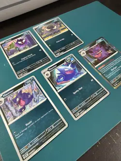 Pokemon TCG 5-Card Holo/Reverse Holo Lot - Gastly/Haunter/Gengar 050/088 - Image 2
