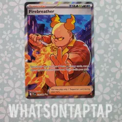 Pokemon Card Firebreather 119/094 Secret Rare Mega Evolution Phantasmal Flames - Image 1