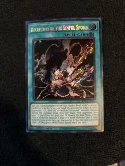 Deception Of The Sinful Spoils ROTA-EN055 Secret Rare 1st Edition - Image 1
