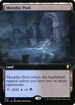 Morphic Pool *Extended Art* | CLB Commander Legends NM MTG Bond Crowd Land Dimir - Image 1