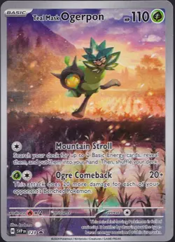 Teal Mask Ogerpon 123 Sv: Scarlet & Violet Promo Cards Holo - Image 1