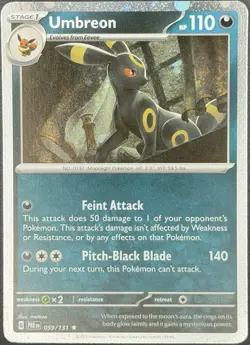 Pokemon - Umbreon - (Cosmos Holo) 059/131 Miscellaneous Cards/Products Holo - NM - Image 1