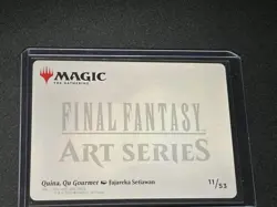 MTG FINAL FANTASY #11 Quina, Qu Gourmet Art Card (Gold-Stamped Signature) - Image 2