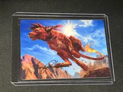 Red XIII, Proud Warrior Art Card (Gold-Stamped Signature) MTG: FINAL FANTASY - Image 1