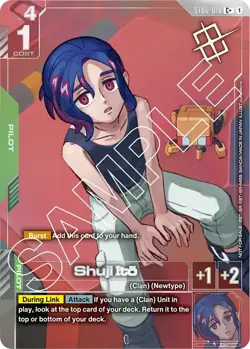 Gundam TCG Promo Winner Card Shuji Ito Holofoil ST06-010 - Image 1