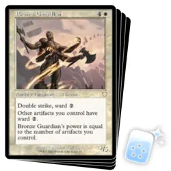 BRONZE GUARDIAN X4 The Brothers' War: Commander Magic MTG MINT CARD - Image 1